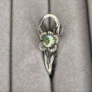 Trollbeads Lock with double dichroic flower